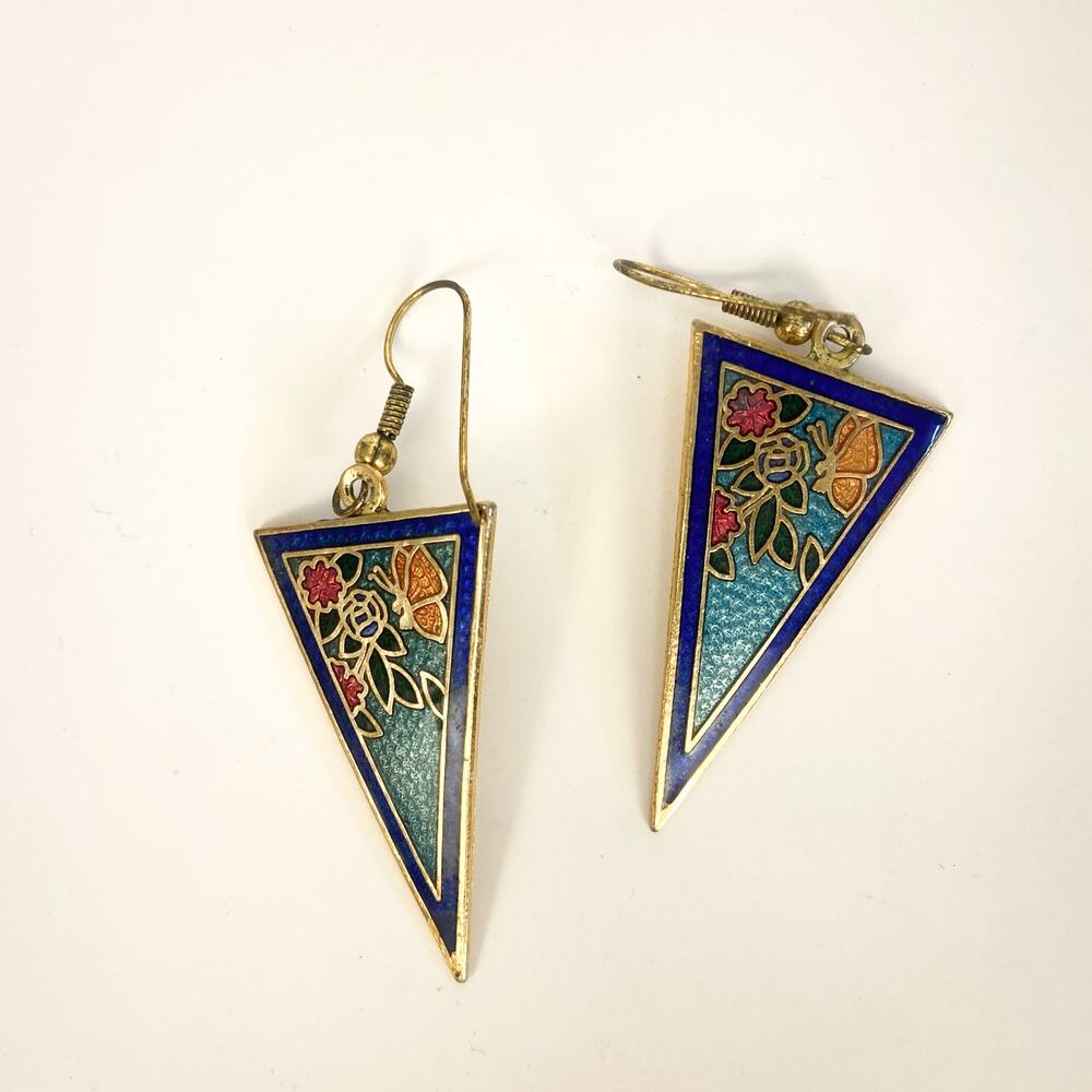 Vintage Triangle Earrings